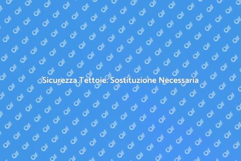 Sostituire Sistemi Anticaduta Tettoie