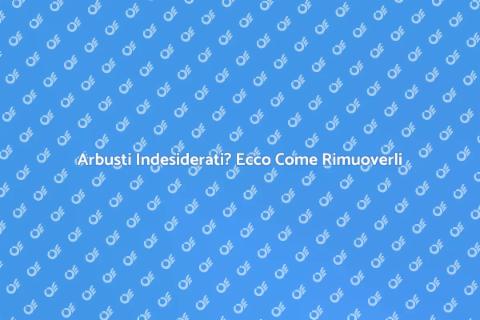 Rimuovere gli Arbusti per Giardini Curati