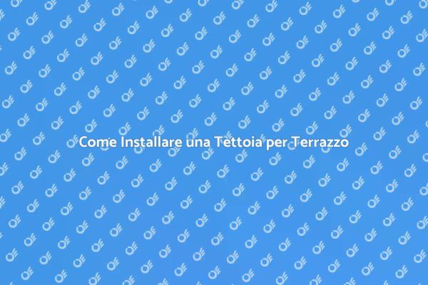 Tettoia in Legno per il Tuo Terrazzo