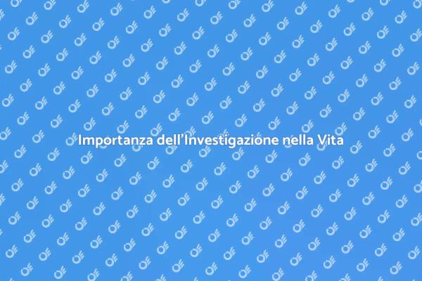 Servizi Investigativi per la Vita Quotidiana