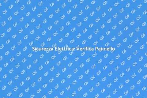 Verifica Compatibilità Elettrica Pannello