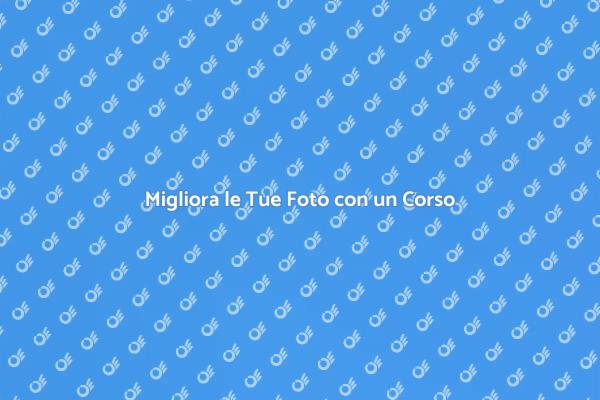Eleva le Tue Abilità Fotografiche