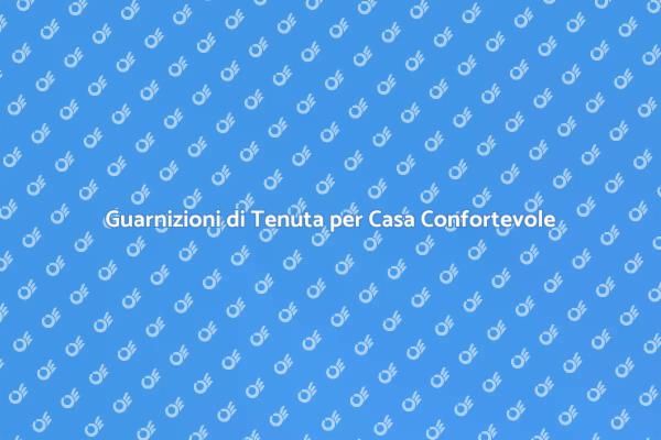 Guarnizioni di Tenuta: Efficienza e Comfort