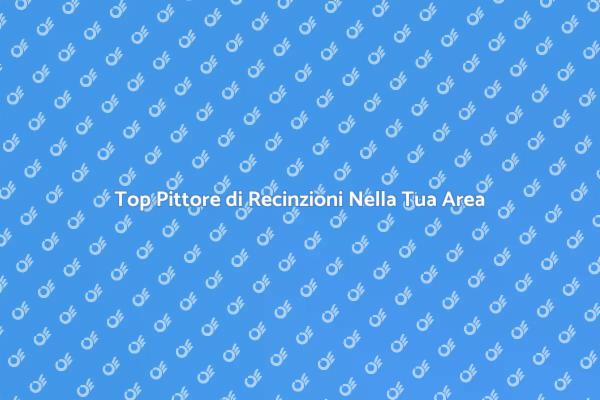 Pittore di Recinzioni per il Tuo Giardino