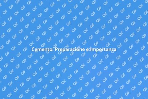 Preparazione del Cemento per Costruzioni