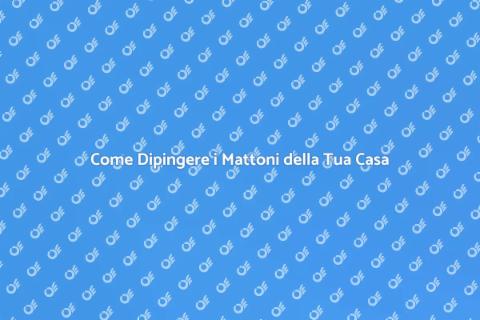 Dipingere un'Abitazione in Mattoni