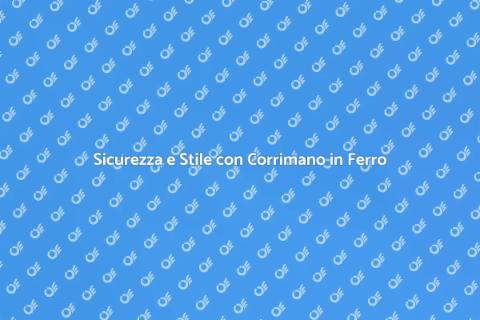 Corrimano in Ferro per Uso Esterno