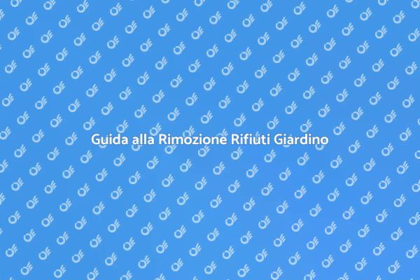 Rimozione Efficace Rifiuti Giardino