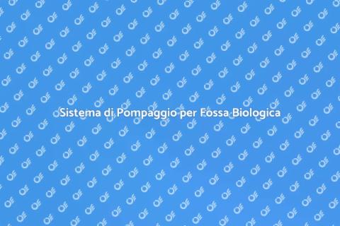 Installare un Sistema di Pompaggio