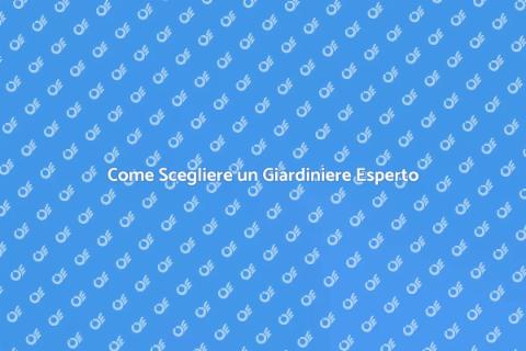 Contattare un Giardiniere Professionista
