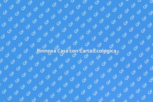Carta da Parati Sostenibile per la Casa