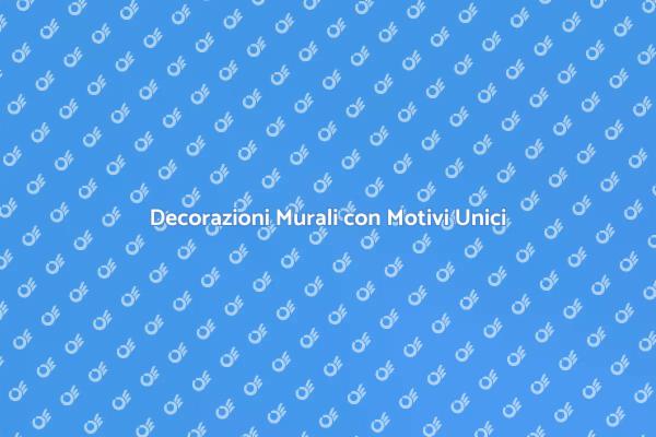 Trasforma la tua Casa con Decorazioni Murali