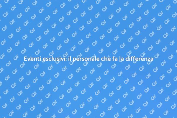 La chiave per eventi indimenticabili