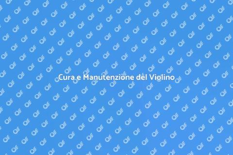 Manutenzione Professionale per Violino