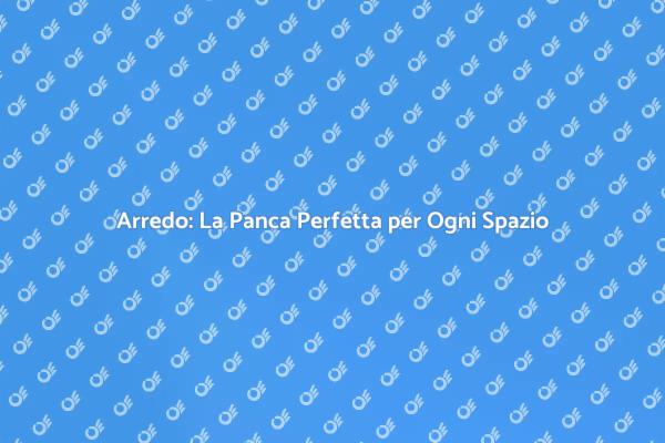 Panca Adattata: Design e Funzionalità
