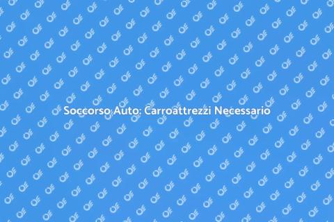 Carroattrezzi per Auto in Avaria