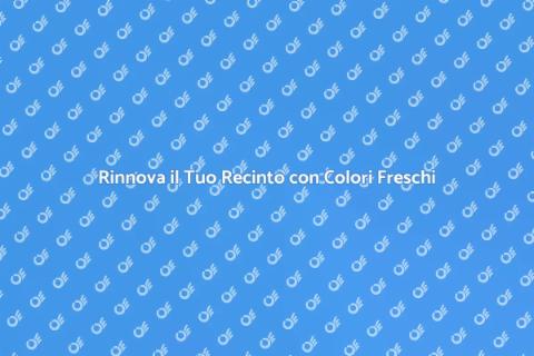 Dipingere un Recinto: Trasforma il Tuo Spazio