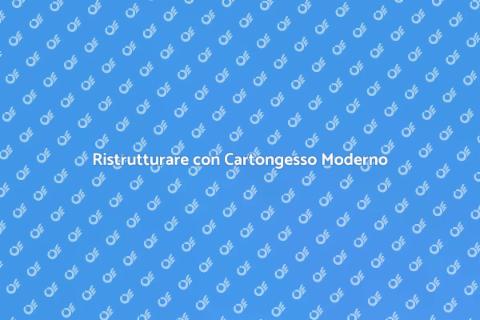 Abbassamento in Cartongesso Moderno