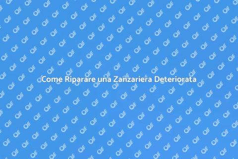 Ripristino Zanzariera Deteriorata