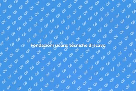 Scavi per una nuova fondazione