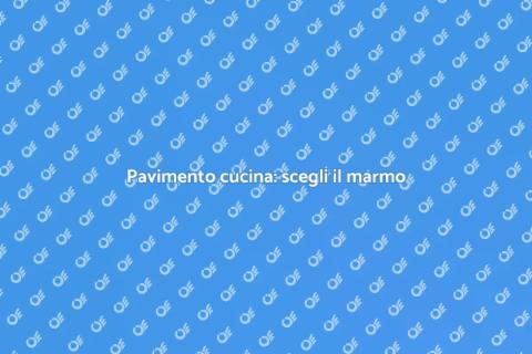 Sostituire il pavimento della cucina