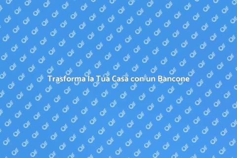 Bancone Bar Su Misura per Casa