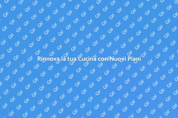 Trasforma il Tuo Spazio Cucina Oggi