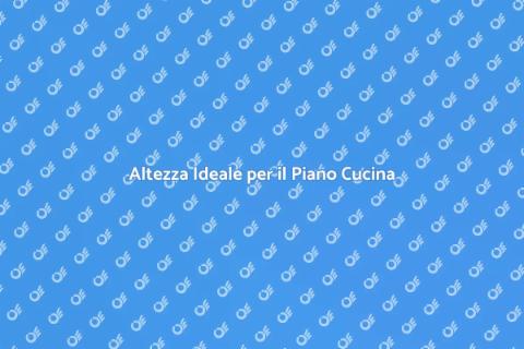 Regolare l'Altezza del Piano Cucina