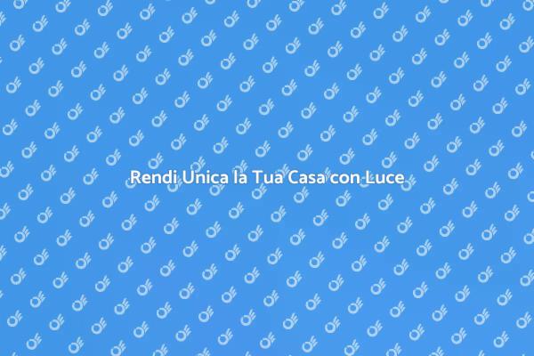 Trasforma i Tuoi Spazi con Luce
