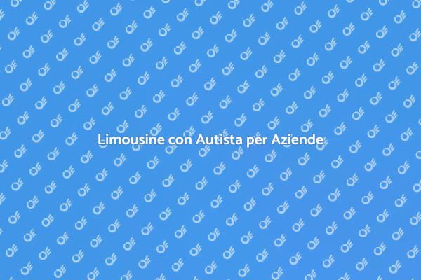 Limousine Elegante con Autista
