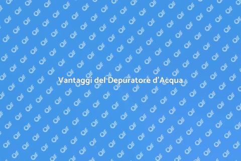 Depuratore Acqua Purificata Istantanea