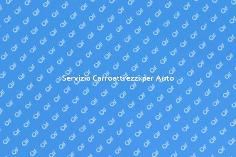 Carroattrezzi per Riparazioni Veloci