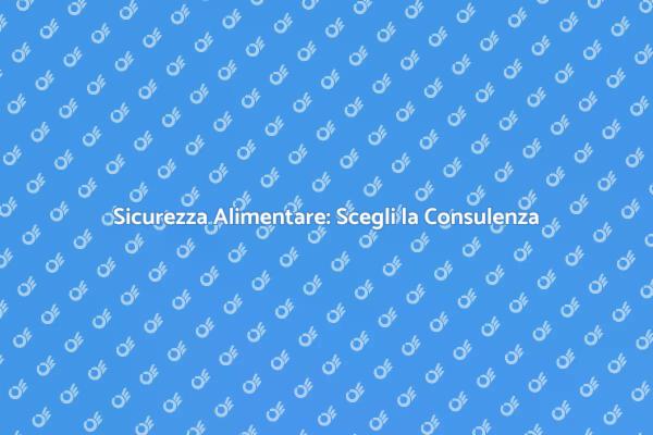Consulenza Alimentare: Un Servizio Necessario