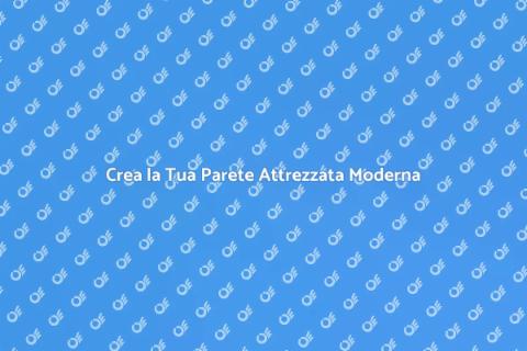 Parete Attrezzata Moderna in Cartongesso