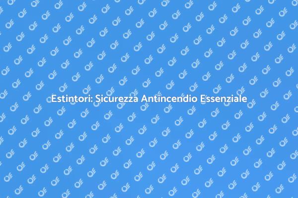 Proteggi il Tuo Spazio con Estintori