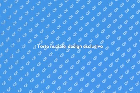 Torta nuziale dal design unico