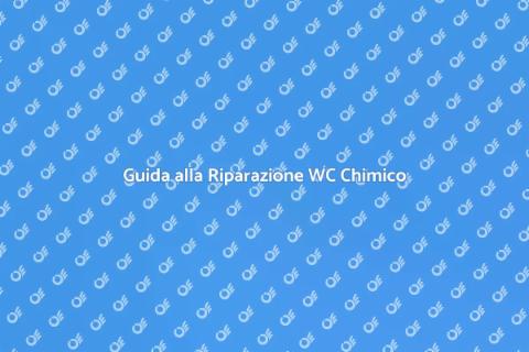 Riparare Perdite WC Chimico Facile
