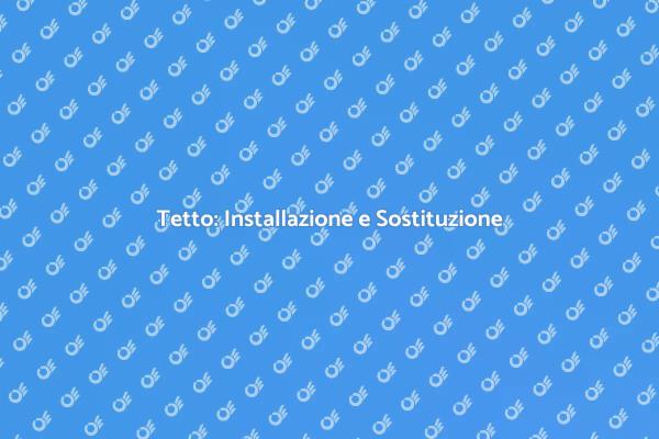 Installazione Tetto: Cosa Sapere