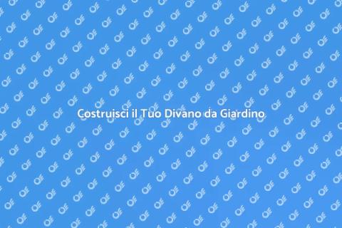 Divano da Esterni in Legno Fai da Te