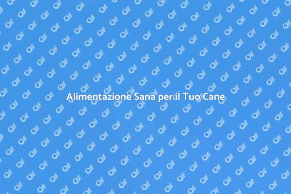 Nutrizione e Salute per i Tuoi Cani