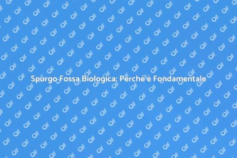 Manutenzione Impianto Spurgo Essenziale