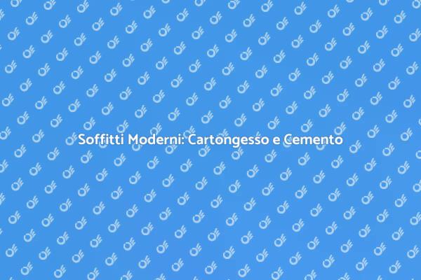 Realizza Soffitti in Cartongesso Moderni