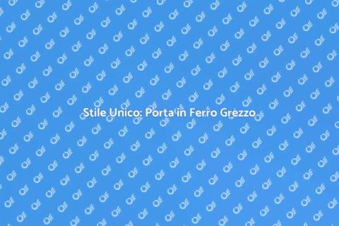 Porta con Finiture in Ferro Grezzo