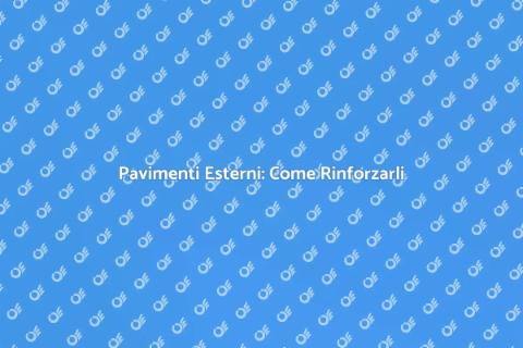 Rinforzo Strutturale Pavimenti Esterni