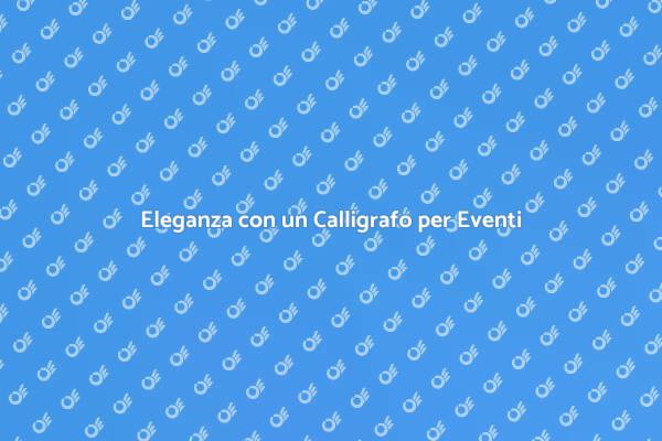 Aggiungi Eleganza con la Calligrafia