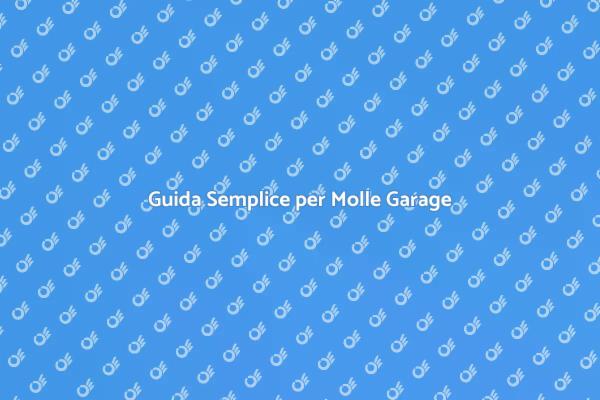 Sostituisci le Molle della Porta del Garage