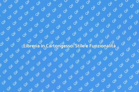 Libreria in Cartongesso per Casa
