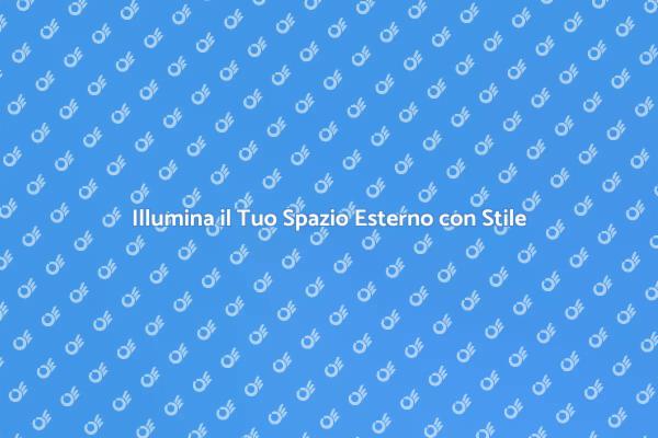Come Installare Illuminazione da Esterno