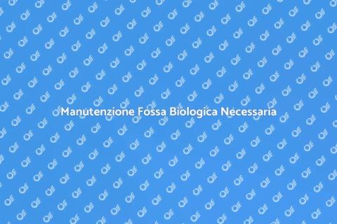 Disostruzione Fossa Biologica Essenziale