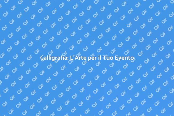 Calligrafo: Un Tocco di Eleganza